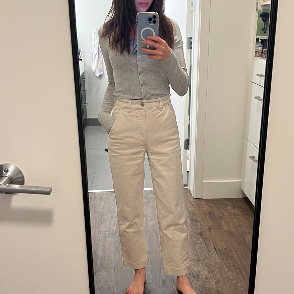 Everlane Straight Leg Crop - 00 Regular - Sandstone - Excellent condition